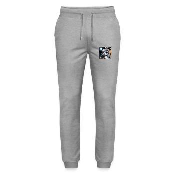 Silberzauber - Stanley/Stella Unisex Bio Jogginghose Mover  - Grau meliert - Vorne - Marisol (170cm) & Nik (191cm)