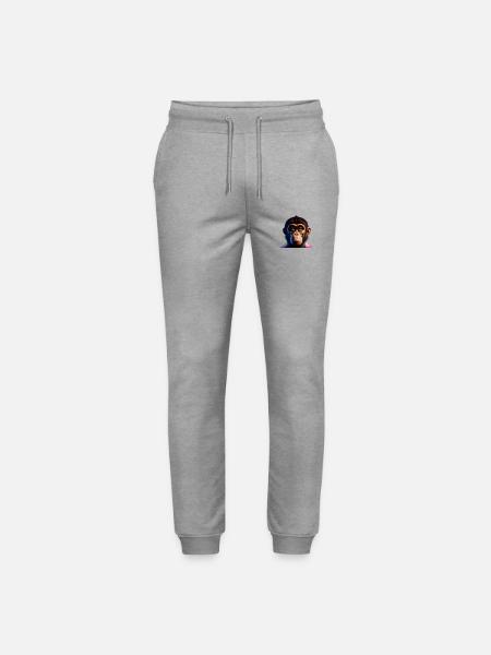 Singe coquin - Pantalon de jogging bio MOVER Stanley/Stella unisexe - gris chiné