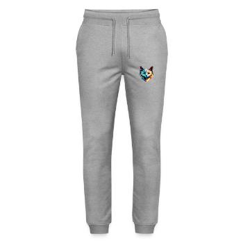 Siamese Cat, Cat, Cat Owner, Domestic Cat, Kitten - Stanley/Stella Mover Unisex Organic Jogging Trousers - heather grey - Front - Marisol (170cm) & Nik (191cm)