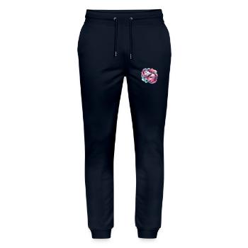 Sieste de loutre en apesanteur - Pantalon de jogging bio MOVER Stanley/Stella unisexe - marine - Devant - Marisol (170cm) & Nik (191cm)