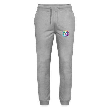 Dogs Dog Owner Bulldog Dog Dog Owner - Stanley/Stella Mover Unisex Organic Jogging Trousers - heather grey - Front - Marisol (170cm) & Nik (191cm)