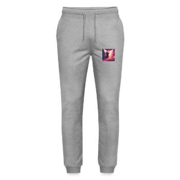 Astrology Universe - Stanley/Stella Mover Unisex Organic Jogging Trousers - heather grey - Front - Marisol (170cm) & Nik (191cm)