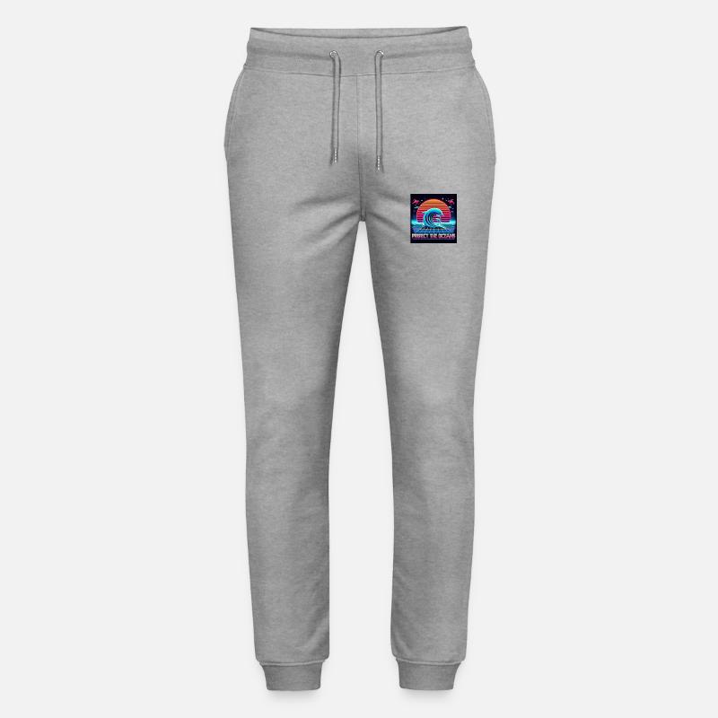 Protect the oceans Retro - Stanley/Stella Unisex Bio Jogginghose Mover  - Grau meliert