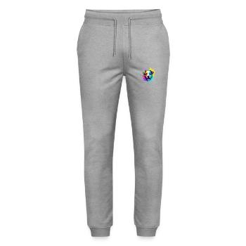 Puppy Labrador Owner Labrador Retriever - Stanley/Stella Mover Unisex Organic Jogging Trousers - heather grey - Front - Marisol (170cm) & Nik (191cm)