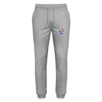 Dog Dog Owner Bulldog Dogs Dog Owner - Stanley/Stella Mover Unisex Organic Jogging Trousers - heather grey - Front - Marisol (170cm) & Nik (191cm)