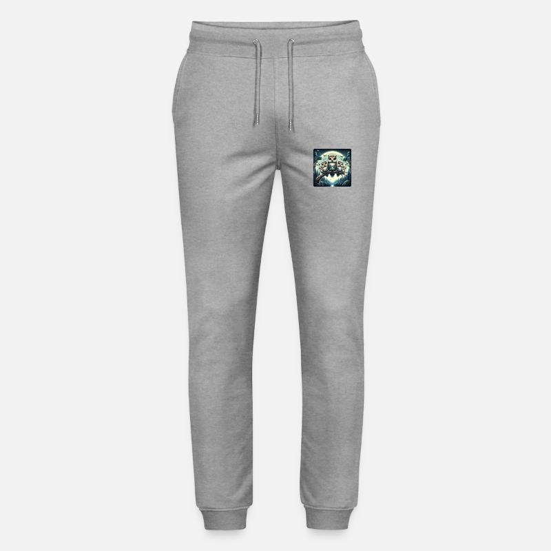 Eulen Familie - Stanley/Stella Unisex Bio Jogginghose Mover  - Grau meliert