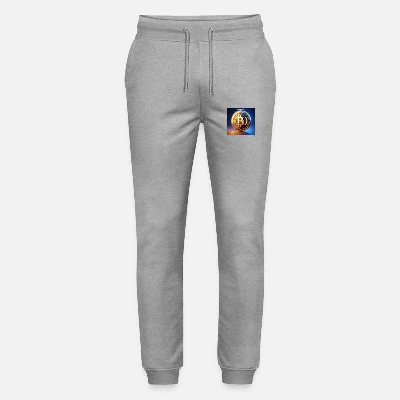 Bitcoin To the Moon - Stanley/Stella Unisex Bio Jogginghose Mover - Grau meliert