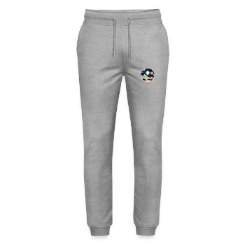 Moon Landscape Illustration - Stanley/Stella Mover Unisex Organic Jogging Trousers - heather grey - Front - Marisol (170cm) & Nik (191cm)