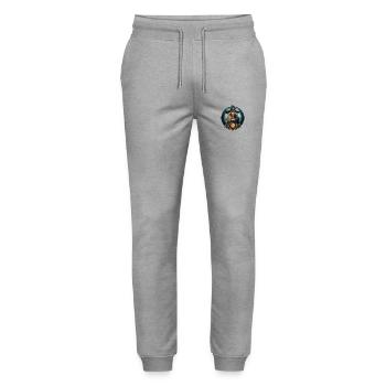 Sorcière druide magie celte - druidesse wicca - Pantalon de jogging bio MOVER Stanley/Stella unisexe - gris chiné - Devant - Marisol (170cm) & Nik (191cm)