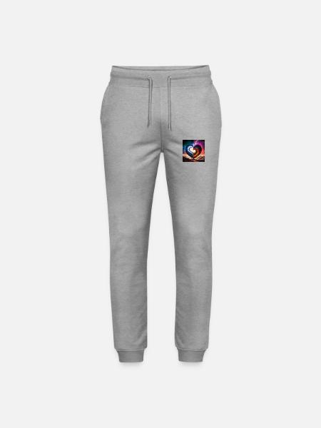 Firefly love ying yang - Stanley/Stella Mover Unisex Organic Jogging Trousers - heather grey