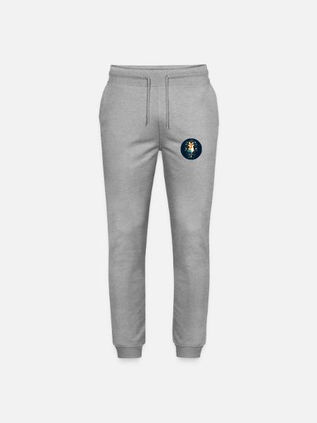 Fuchs mit Ornamenten - Stanley/Stella Unisex Bio Jogginghose Mover - Grau meliert