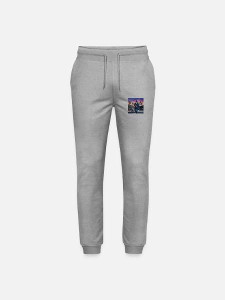 LA GANSTA - Stanley/Stella Unisex Bio Jogginghose Mover  - Grau meliert