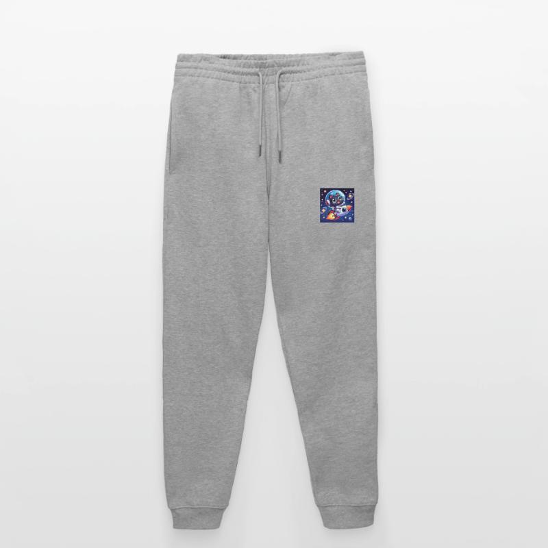 Chat mignon de l’espace dans l’espace sur une fusée Pantalon de jogging bio MOVER Stanley/Stella unisexe