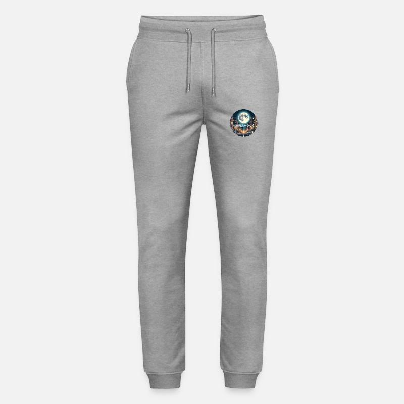Supermoon - Stanley/Stella Mover Unisex Organic Jogging Trousers - heather grey
