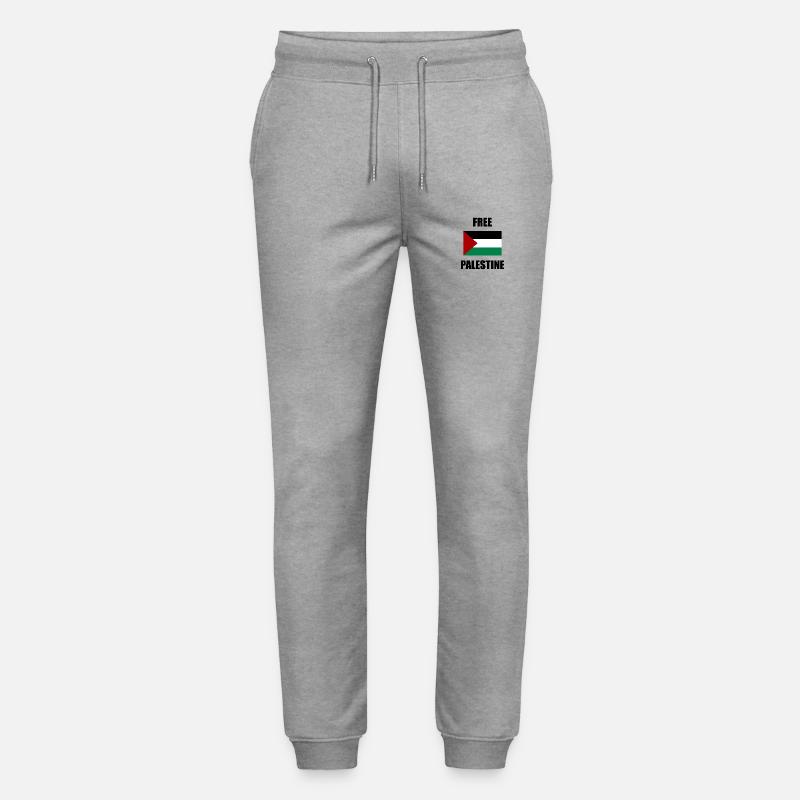 Palestine libre - Pantalon de jogging bio MOVER Stanley/Stella unisexe - gris chiné