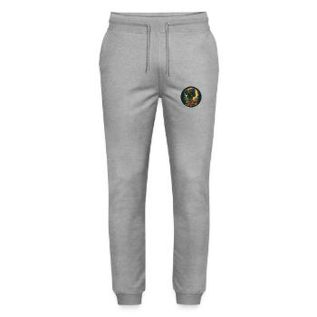 Mutter und Tochter im Mondschein - Stanley/Stella Unisex Bio Jogginghose Mover  - Grau meliert - Vorne - Marisol (170cm) & Nik (191cm)