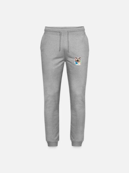 Siamkatze Wasserfarben - Stanley/Stella Unisex Bio Jogginghose Mover - Grau meliert