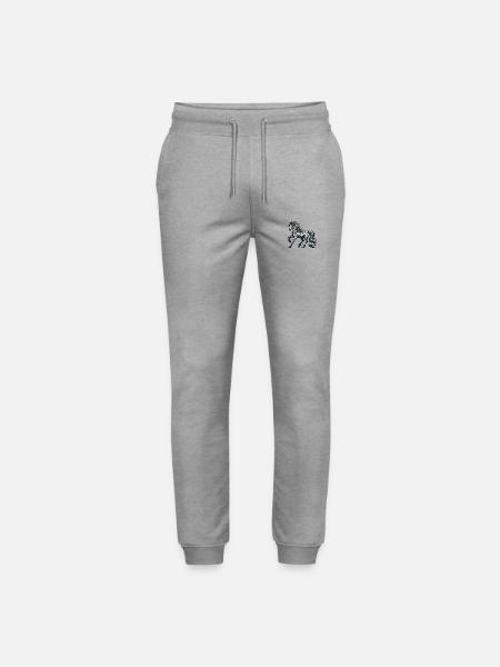 Reitpferd - Stanley/Stella Unisex Bio Jogginghose Mover - Grau meliert