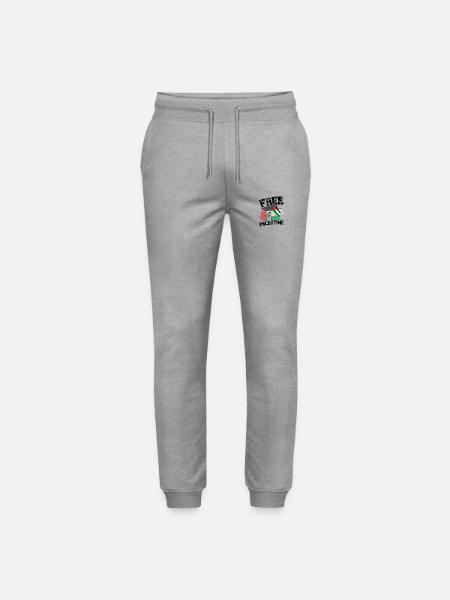 Palestine - Stanley/Stella Mover Unisex Organic Jogging Trousers - heather grey