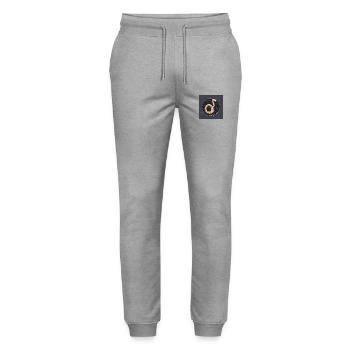 snake - Stanley/Stella Unisex Bio Jogginghose Mover  - Grau meliert - Vorne - Marisol (170cm) & Nik (191cm)