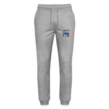 Dagestanische Folklore - Stanley/Stella Unisex Bio Jogginghose Mover  - Grau meliert - Vorne - Marisol (170cm) & Nik (191cm)