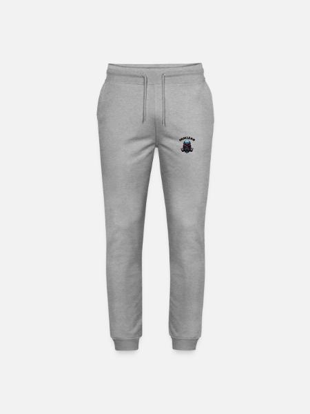 Gas mask - Stanley/Stella Mover Unisex Organic Jogging Trousers - heather grey