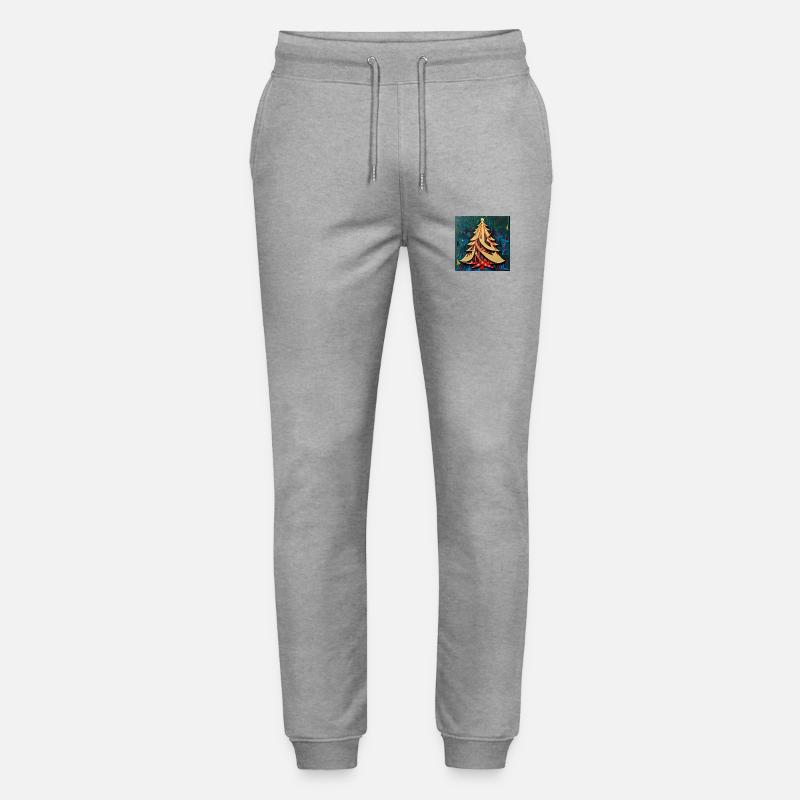 Weihnachtsbaum 2 - Stanley/Stella Unisex Bio Jogginghose Mover  - Grau meliert