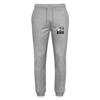 Weed Whisperer - Stanley/Stella Unisex Bio Jogginghose Mover  - Grau meliert - Vorne - Marisol (170cm) & Nik (191cm)