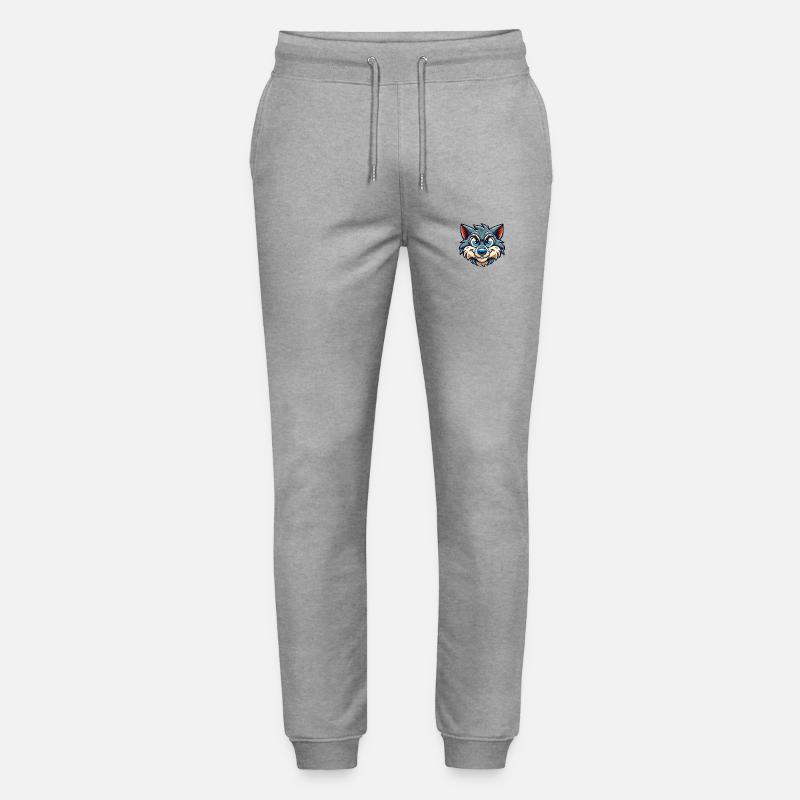 Wolf Comic - Stanley/Stella Unisex Bio Jogginghose Mover  - Grau meliert