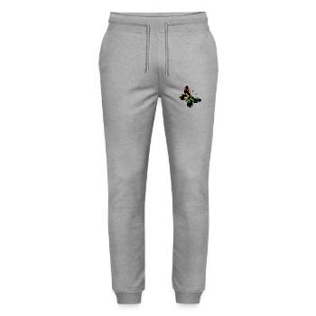 Papillon - Pantalon de jogging bio MOVER Stanley/Stella unisexe - gris chiné - Devant - Marisol (170cm) & Nik (191cm)