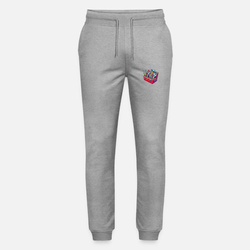 Tool Toolbox - Stanley/Stella Mover Unisex Organic Jogging Trousers - heather grey