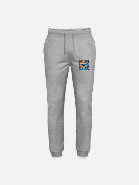 Krafttier Wal - Stanley/Stella Unisex Bio Jogginghose Mover  - Grau meliert