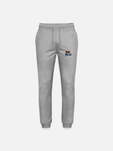 Bunte Schuhe - Stanley/Stella Unisex Bio Jogginghose Mover - Grau meliert