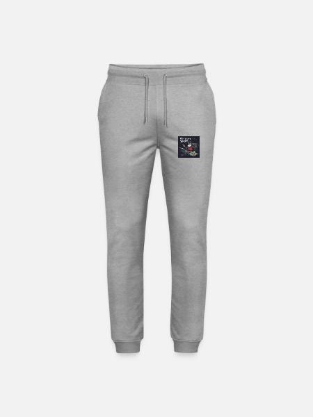 Bitcoin uncle Satoshi - Stanley/Stella Unisex Bio Jogginghose Mover - Grau meliert