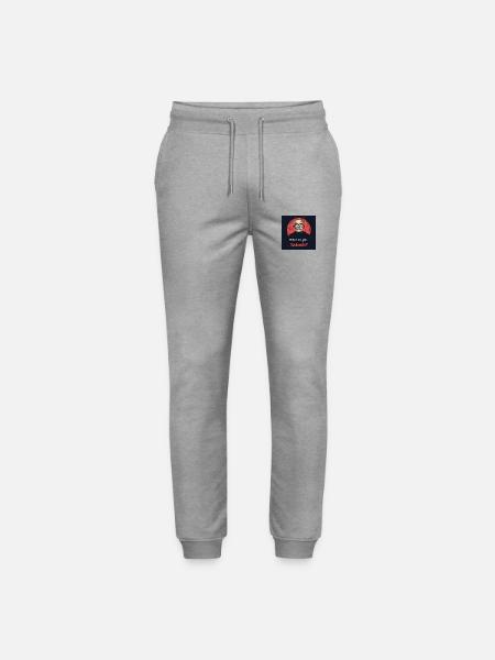 Bitcoin Satoshi Nagamoto - Stanley/Stella Mover Unisex Organic Jogging Trousers - heather grey