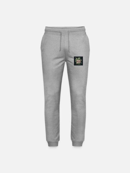 Canabis lover - Stanley/Stella Mover Unisex Organic Jogging Trousers - heather grey