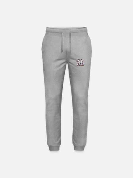 Made in 1962 Retro - Stanley/Stella Mover Unisex Organic Jogging Trousers - heather grey