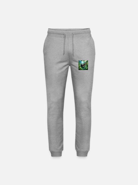 Sloth Wanderer Pura Vida - Stanley/Stella Mover Unisex Organic Jogging Trousers - heather grey