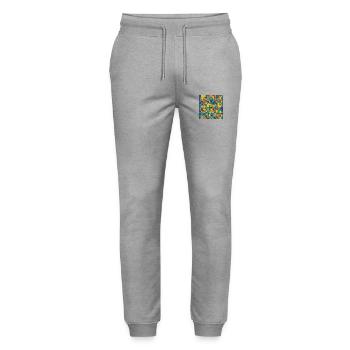 QEDSW - Stanley/Stella Unisex Bio Jogginghose Mover  - Grau meliert - Vorne - Marisol (170cm) & Nik (191cm)
