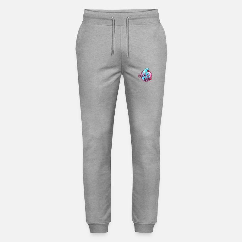 blauer Halsbandsittich „Peek-a-boo“ - Stanley/Stella Unisex Bio Jogginghose Mover - Grau meliert