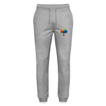 Baum Colorblast - Stanley/Stella Unisex Bio Jogginghose Mover  - Grau meliert - Vorne - Marisol (170cm) & Nik (191cm)