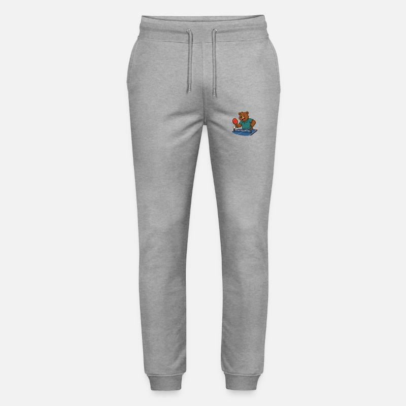 Tischtennis Bär - Stanley/Stella Unisex Bio Jogginghose Mover  - Grau meliert