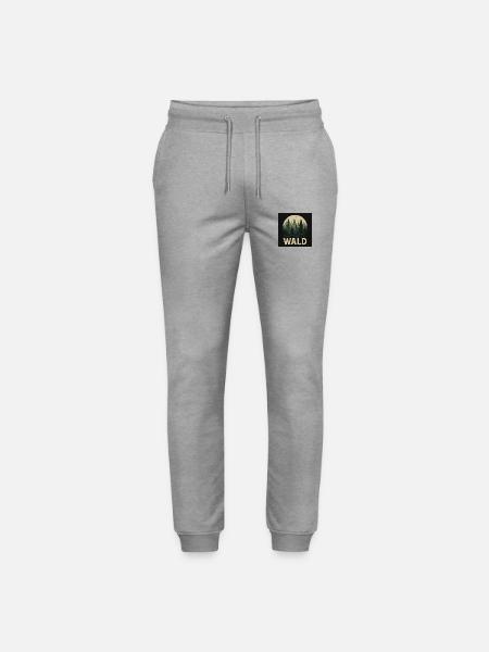 Fir Trees Forest Design - Stanley/Stella Mover Unisex Organic Jogging Trousers - heather grey