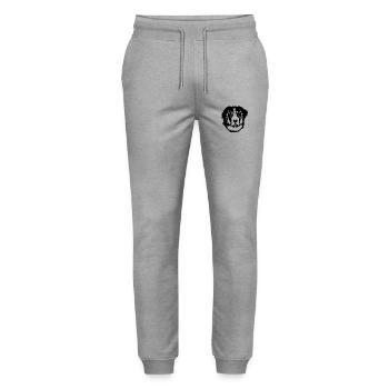 Dog Hund - Stanley/Stella Unisex Bio Jogginghose Mover  - Grau meliert - Vorne - Marisol (170cm) & Nik (191cm)