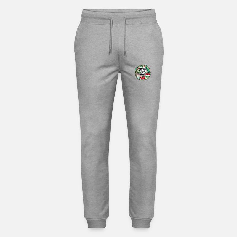Kompost statt Krieg machen - Stanley/Stella Unisex Bio Jogginghose Mover  - Grau meliert