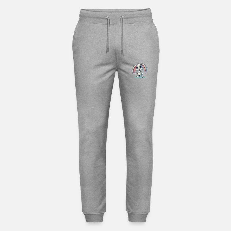 hase comic - Stanley/Stella Unisex Bio Jogginghose Mover  - Grau meliert
