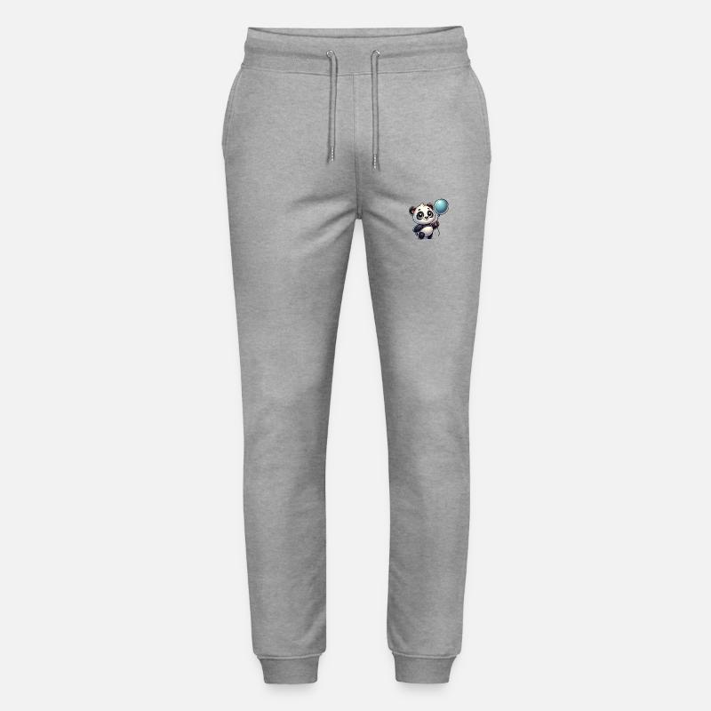 panda comic ballon - Stanley/Stella Unisex Bio Jogginghose Mover  - Grau meliert