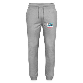 Sydney - Stanley/Stella Mover Unisex Organic Jogging Trousers - heather grey - Front - Marisol (170cm) & Nik (191cm)