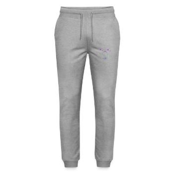 Listen Music - Stanley/Stella Unisex Bio Jogginghose Mover  - Grau meliert - Vorne - Marisol (170cm) & Nik (191cm)