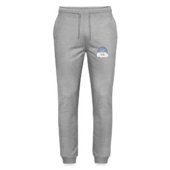 Regenbogen Baby - Stanley/Stella Unisex Bio Jogginghose Mover  - Grau meliert - Vorne - Marisol (170cm) & Nik (191cm)